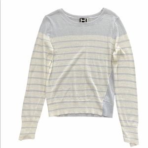 H By Bordeaux Light Blue Long Sleeve Shirt Sweater